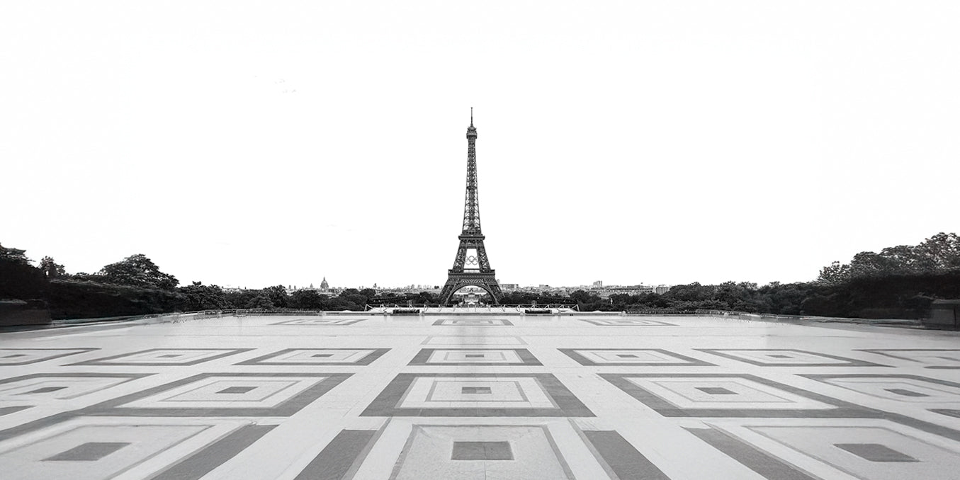 “Stillness in Paris” Black & White Eiffel Tower Print