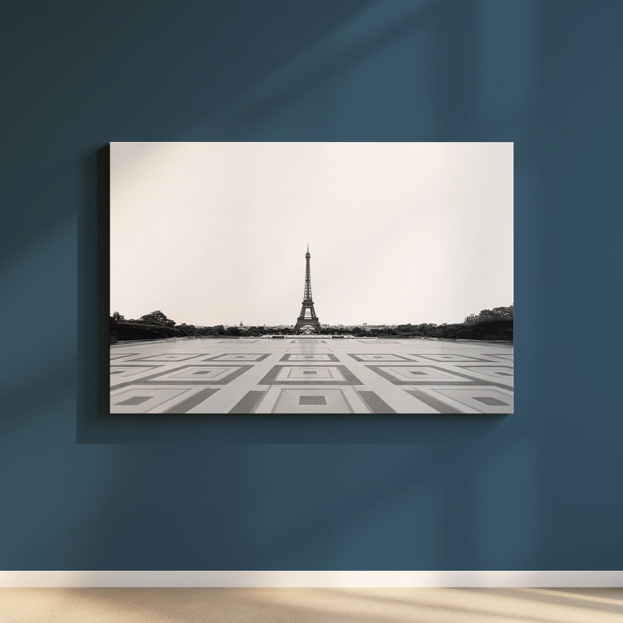 “Stillness in Paris” Black & White Eiffel Tower Print