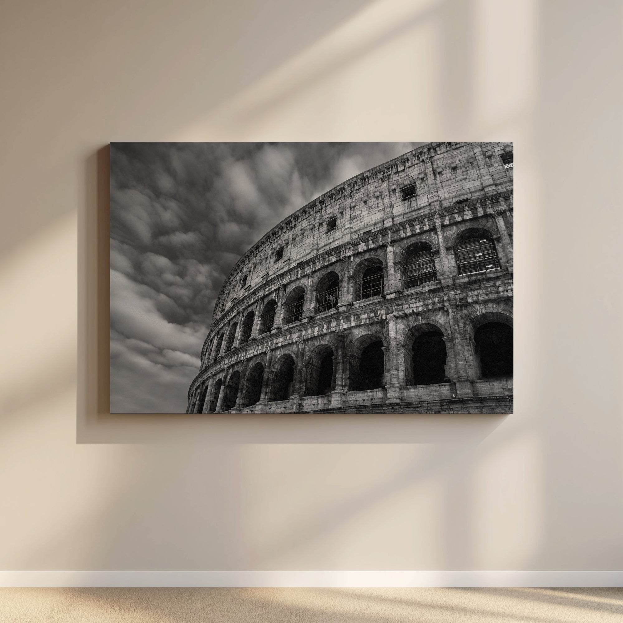 “Eternal Stone” Black & White Colosseum Fine Art Print