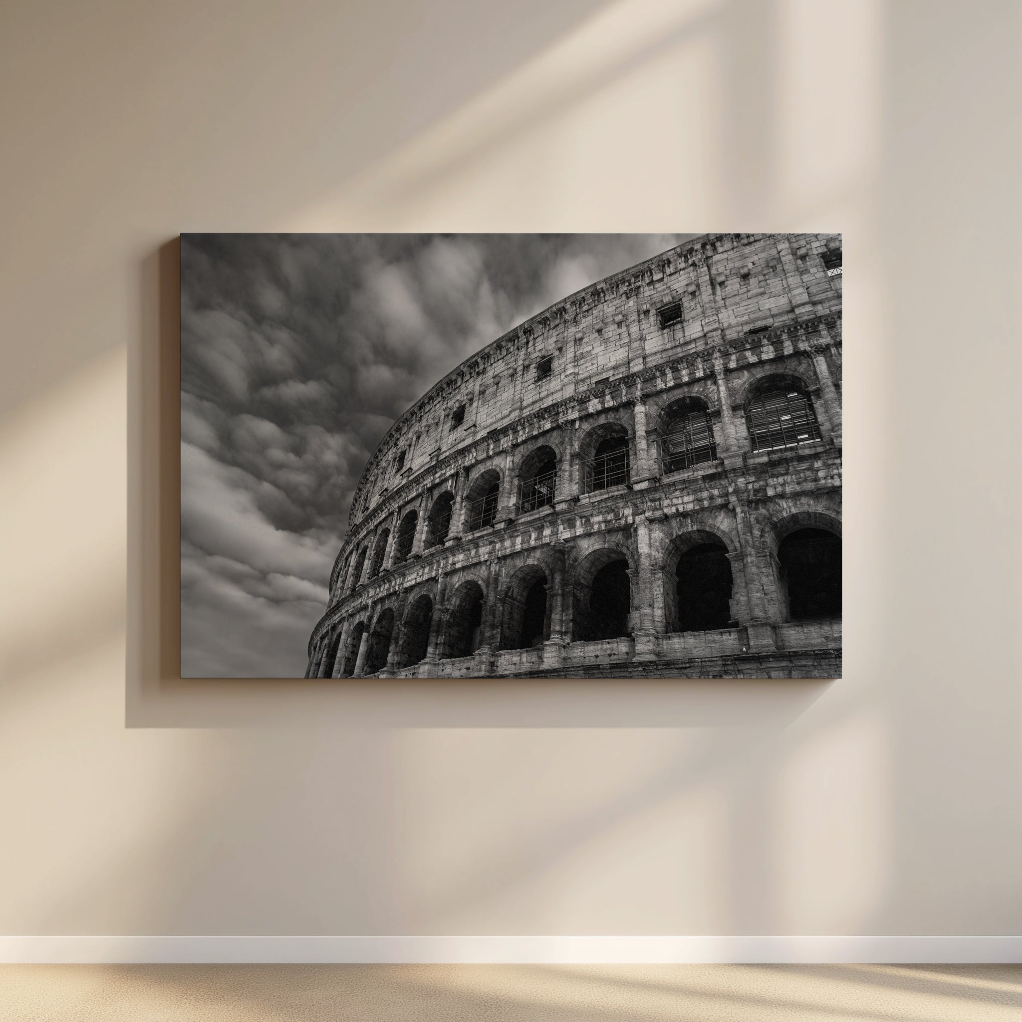 “Eternal Stone” Black & White Colosseum Fine Art Print