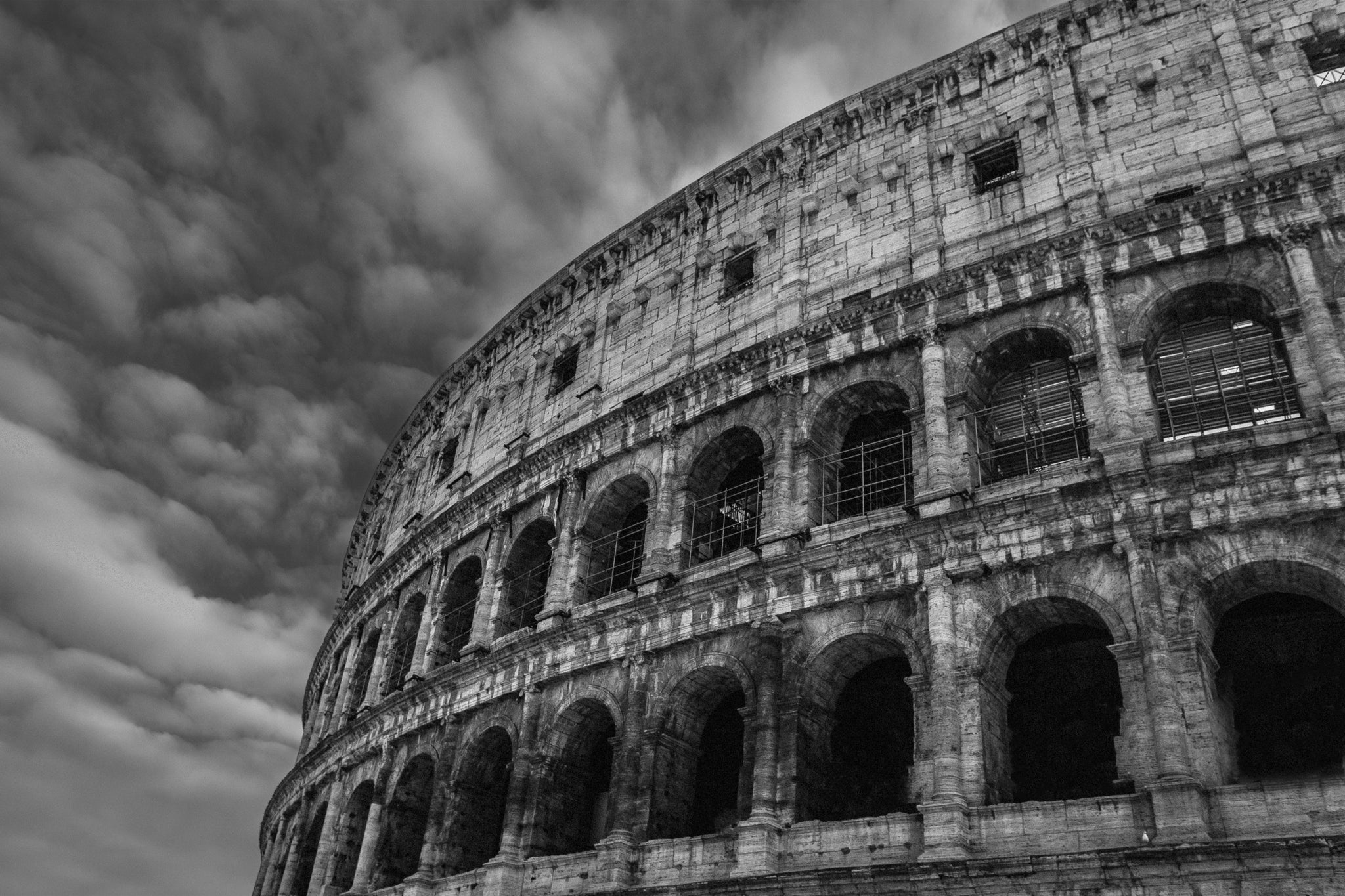 “Eternal Stone” Black & White Colosseum Fine Art Print